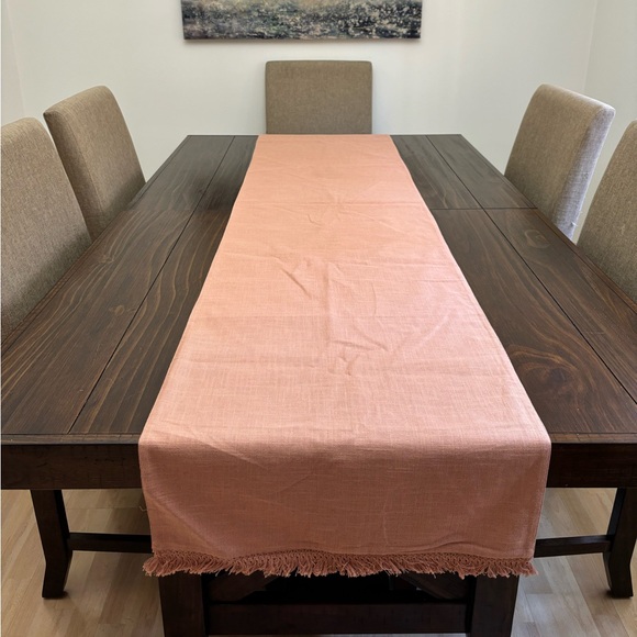 Hearth & Hand with Magnolia Dusty Mauve Table Runner - Picture 2 of 3